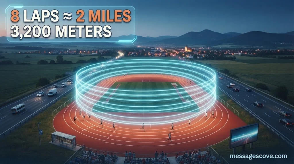 Eight Laps on a 400-Meter Track