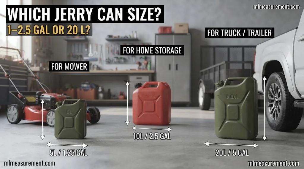 How to Choose the Right Jerry Can Size