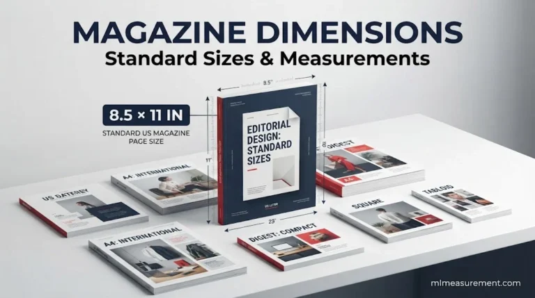Magazine Dimensions: Standard Sizes, Height, Width & Measurements in Inches