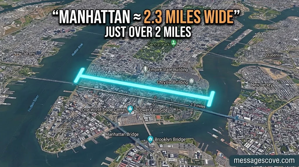 Manhattan at Its Widest