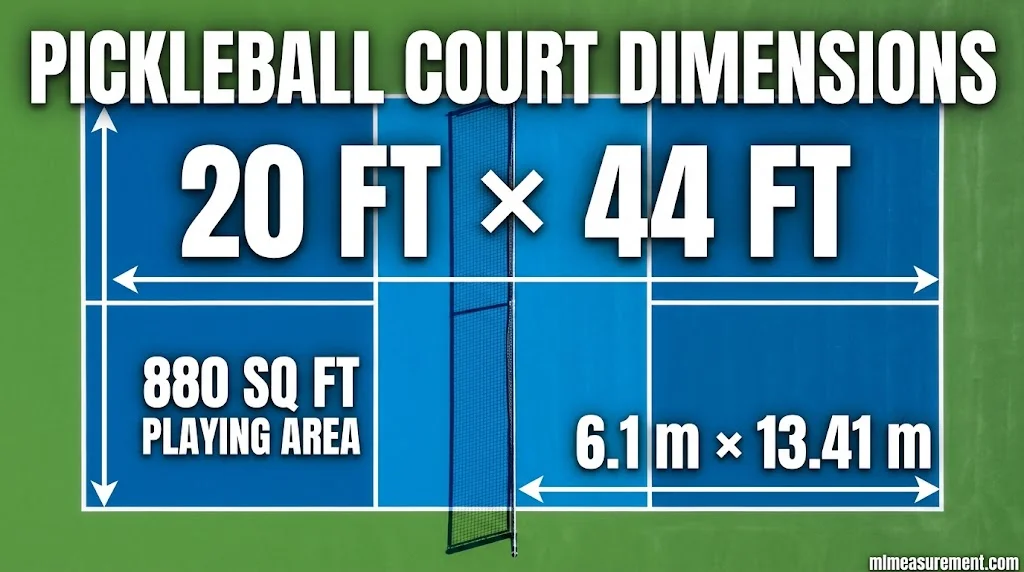 Pickleball Court Dimensions and Size (Official)