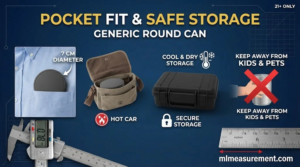 Pocket Fit, Storage and Child Safety Tips