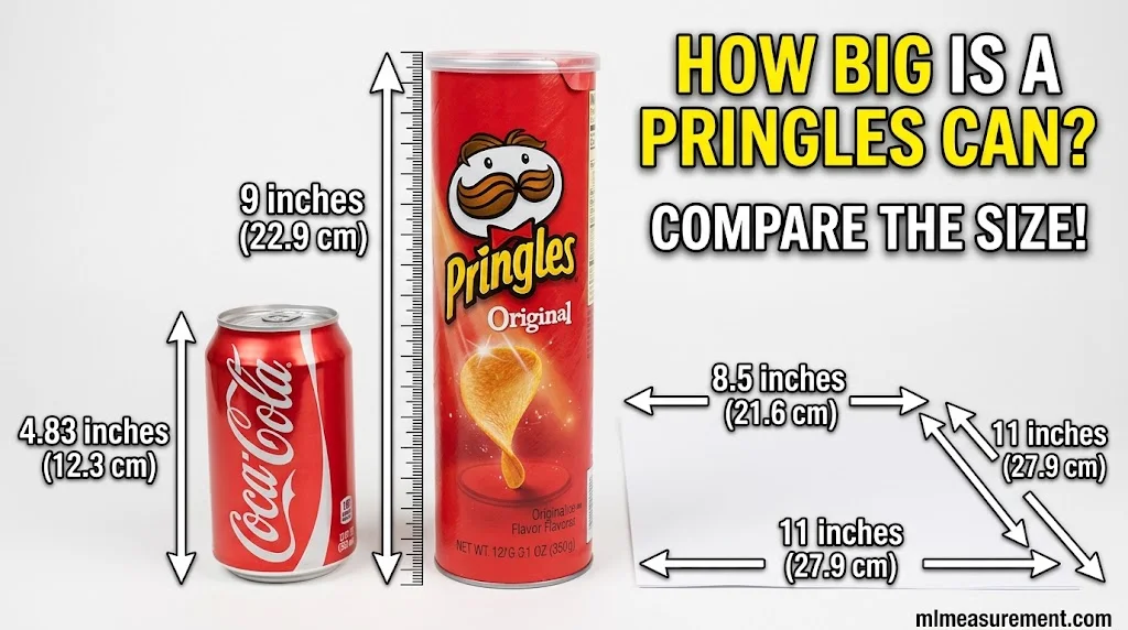 Pringles Can Size Compared to Everyday Objects