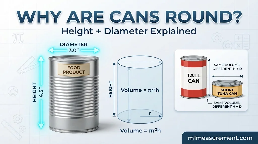 Tin Can Height and Diameter: Why Food Cans Are Shaped This Way