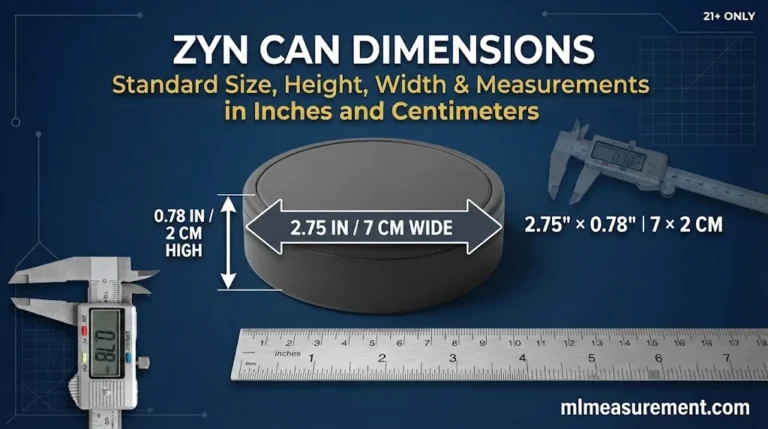 ZYN Can Dimensions: Size, Height, Diameter & Measurements in Inches and CM